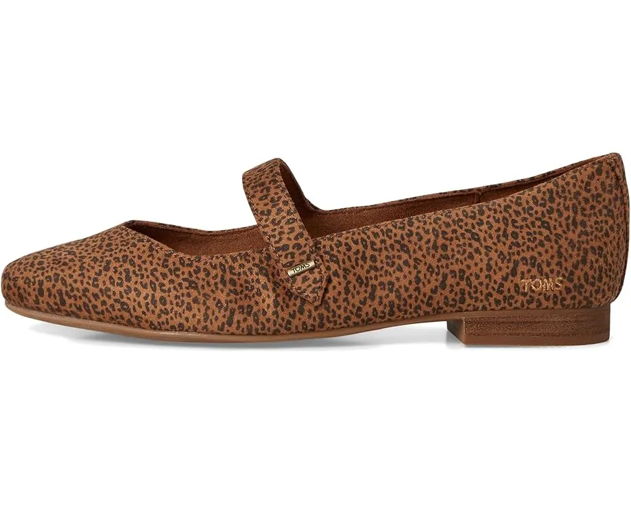 Туфли-лодочки TOMS Bianca из замши с квадратным носком и ремешком
