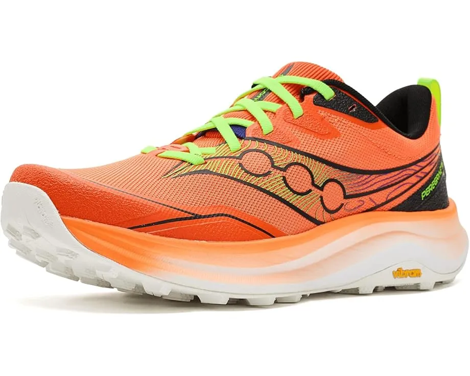 Трейловые кроссовки Saucony Peregrine 16 с подошвой Vibram MegaGrip и усиленной амортизацией PWRRUN