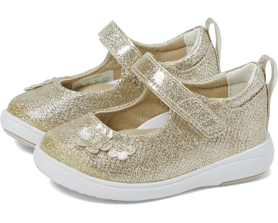 Детские туфли Stride Rite Holly Adapt с блестками и цветочным принтом на текстильном верхе