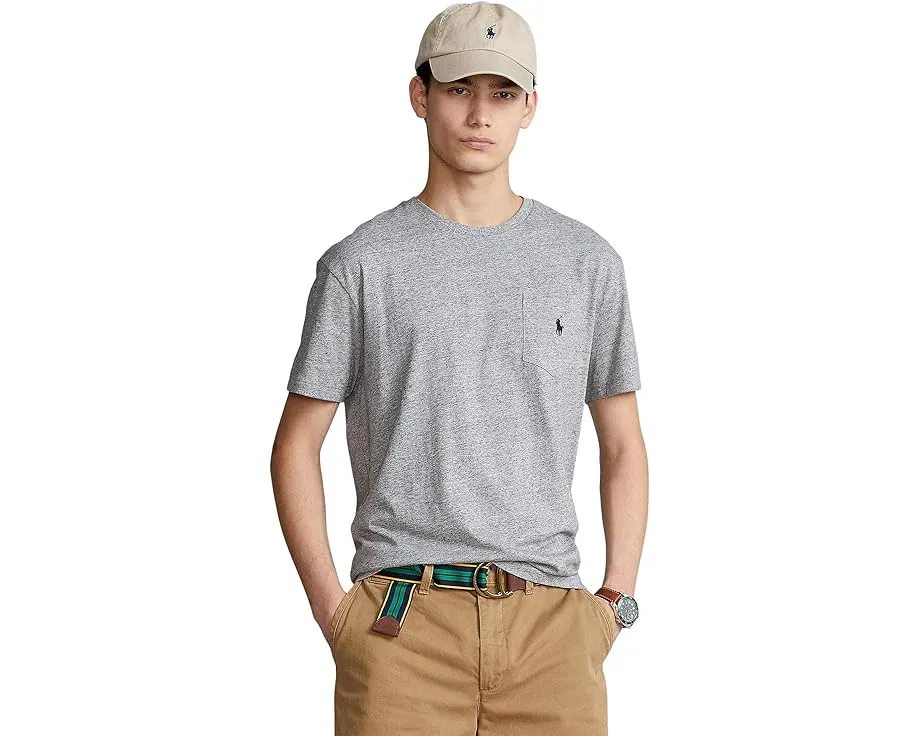 Классическая футболка Polo Ralph Lauren с карманом и вышитым пони
