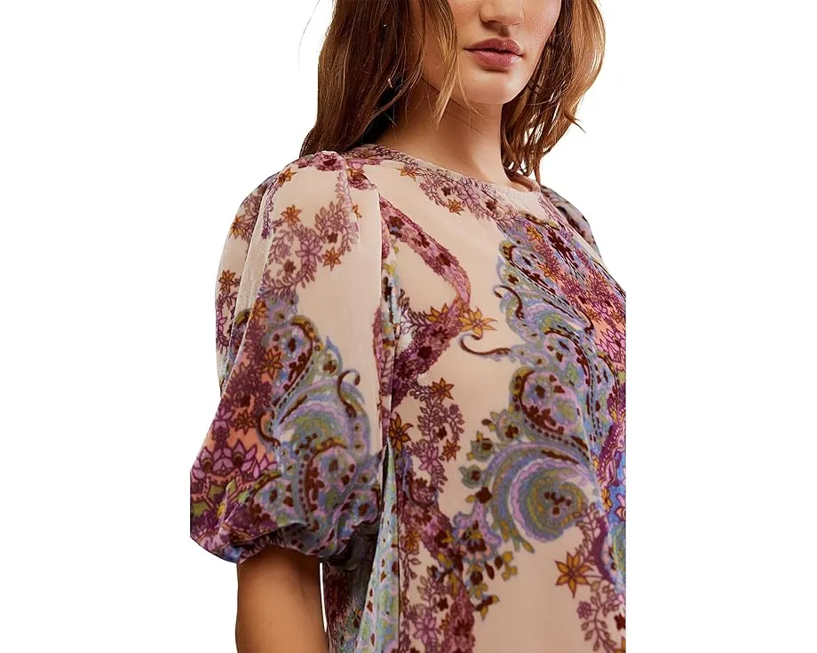 Туника Maye из бархата с принтом и отверстием на спине от Free People