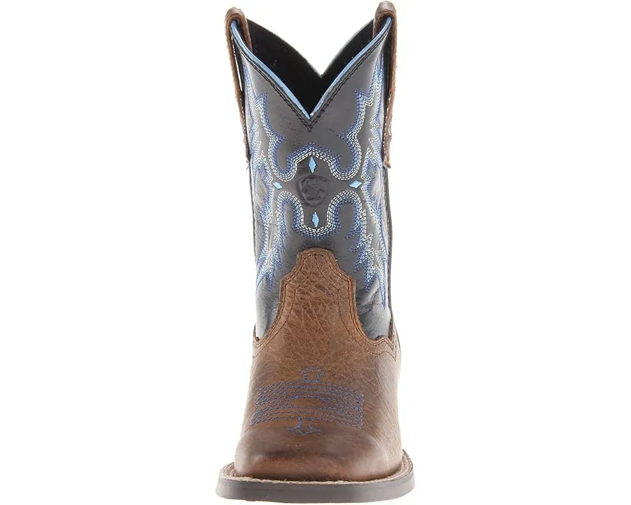 Ariat Kids Tombstone ковбойские сапоги с квадратным носком и съемной стелькой Booster Bed