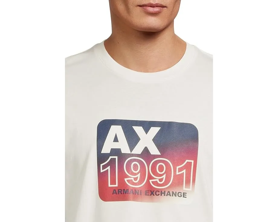 Футболка Armani Exchange 1991 с пузырьковым принтом