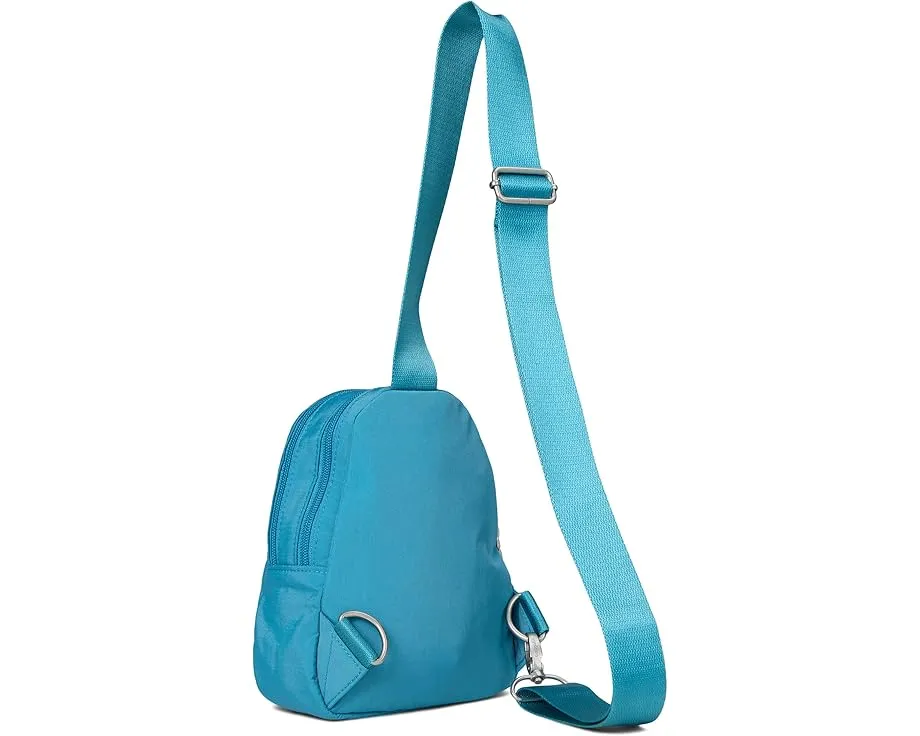 Мини-слинг Baggallini Double Zip с защитой RFID и регулируемым ремнем