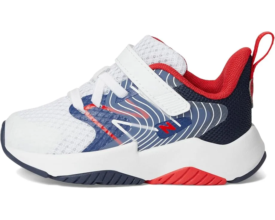 Детские кроссовки New Balance Rave Run v2 с эластичными шнурками и верхней липучкой для малышей