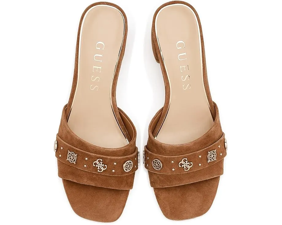 Босоножки на каблуке Gauri с квадратным носком и замшевым верхом от GUESS