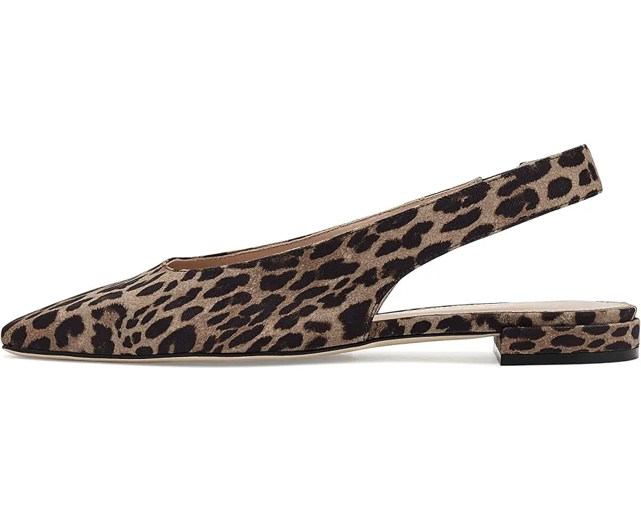 Босоножки Stassi Slingback Stuart Weitzman с леопардовым принтом на каблуке