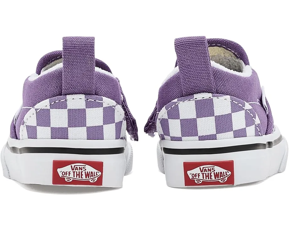 Детские кеды Vans Slip-On V клетчатые без шнуровки
