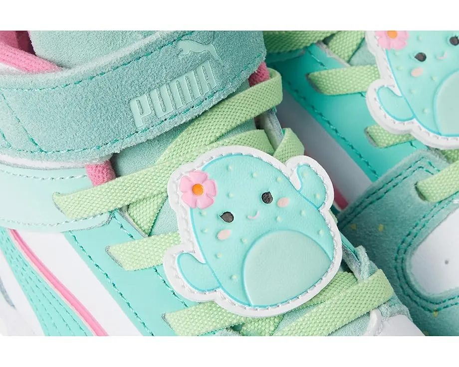 Кроссовки PUMA Kids Rebound Layup Mid на липучках в коллаборации с Squishmallows