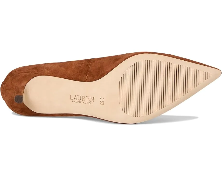 LAUREN Ralph Lauren Лодочки Adrienne из замши с декоративной накладкой