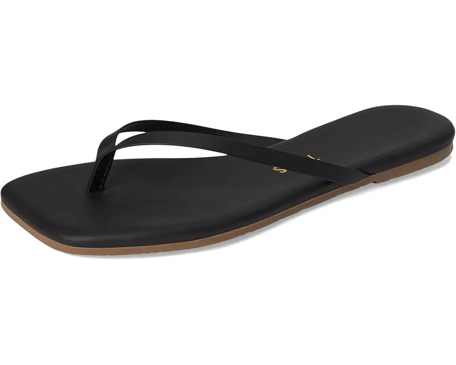 Кожаные босоножки TKEES с открытым квадратным носком