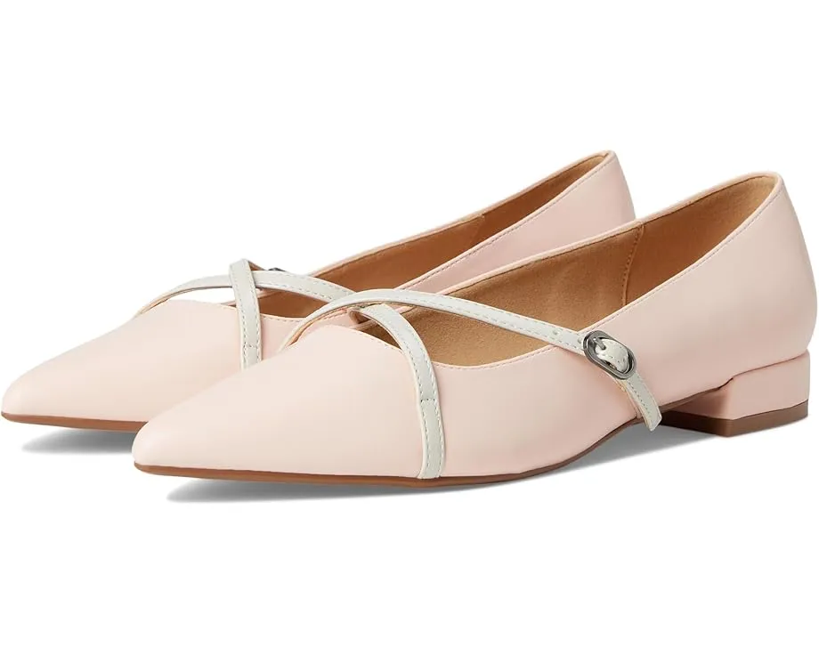 Туфли Camby на устойчивом каблуке с перекрестными ремешками и заостренным носком