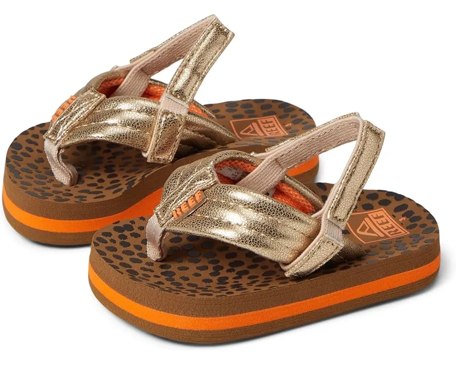 Детские вьетнамки Reef Little Ahi с эластичным ремешком и круглым носком