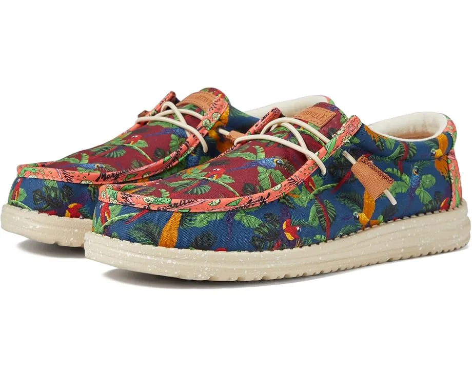Обувь Hey Dude Wally Margaritaville с эластичными шнурками и красочным принтом
