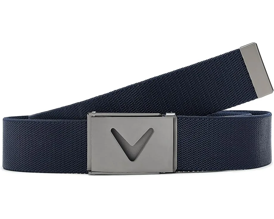 Ремень Callaway V-logo Web Belt с регулируемой пряжкой и логотипом