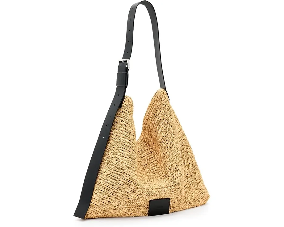 Сумка через плечо Asha Paper из бумажной соломки с магнитной застежкой AllSaints