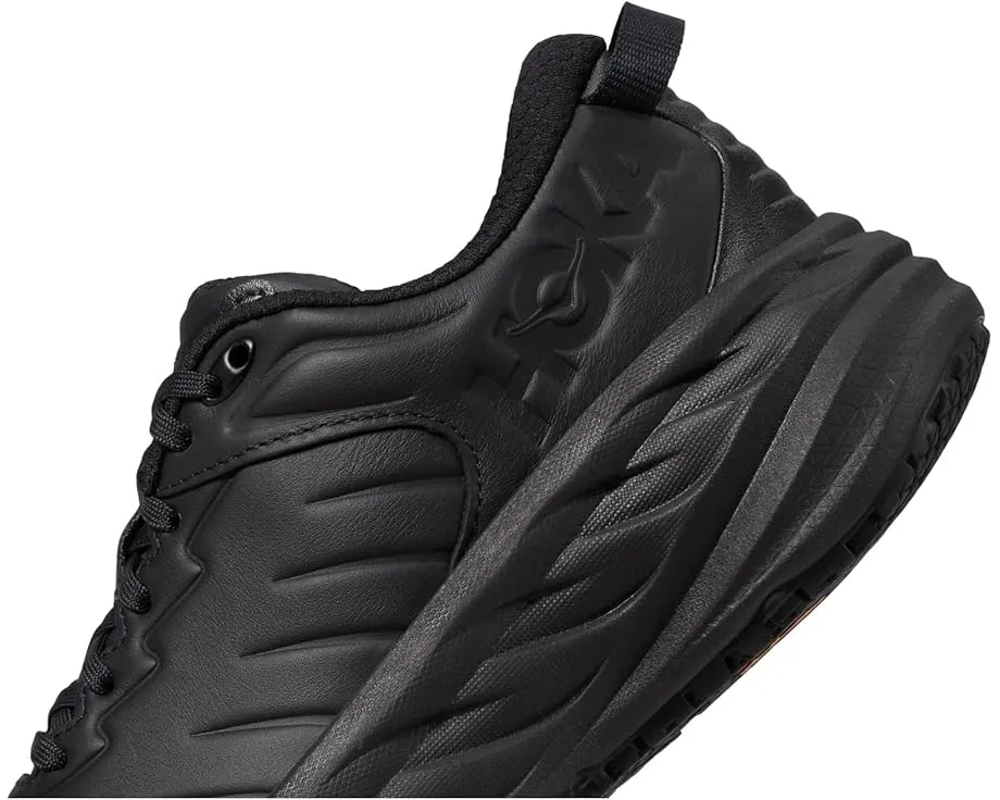 Кроссовки Hoka Bondi Slip Resistant с максимальной амортизацией и водостойкой кожей