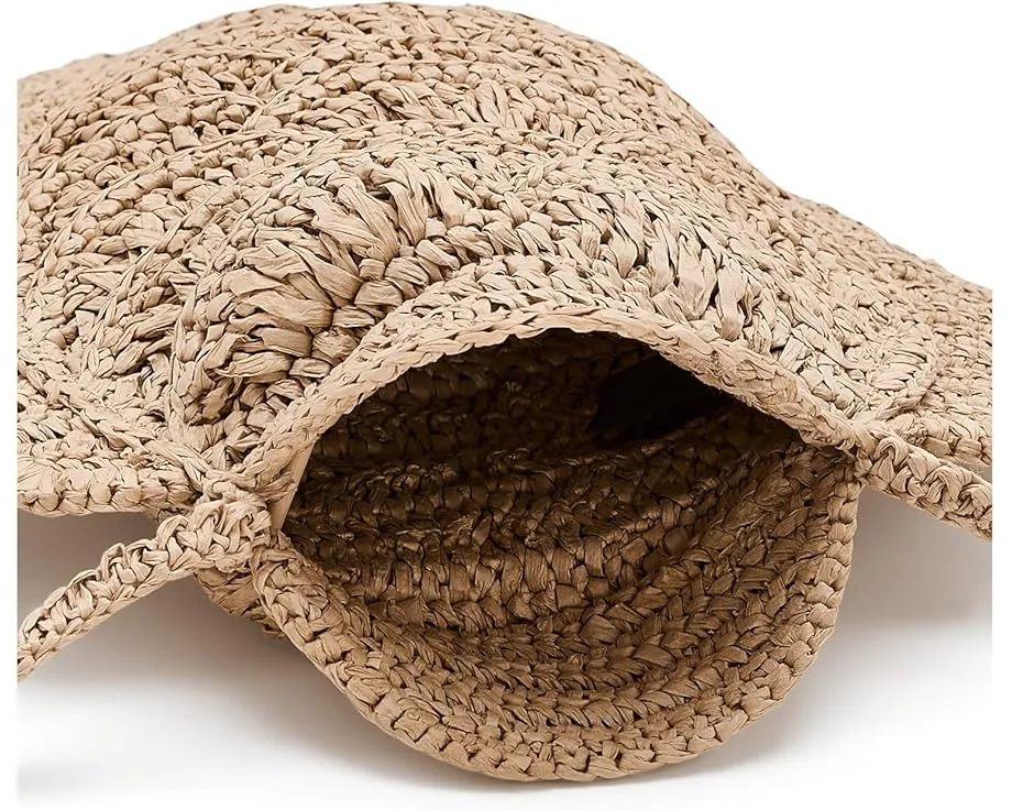 Madewell подвесной чехол для телефона Fish Pouch из соломки