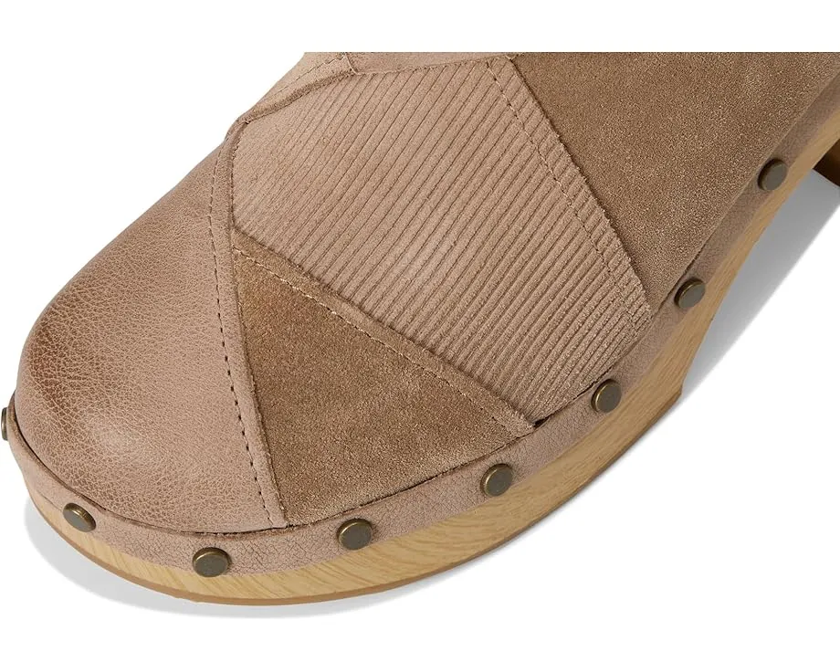 Сабо Kork-Ease Tay на каблуке в стиле пэчворк