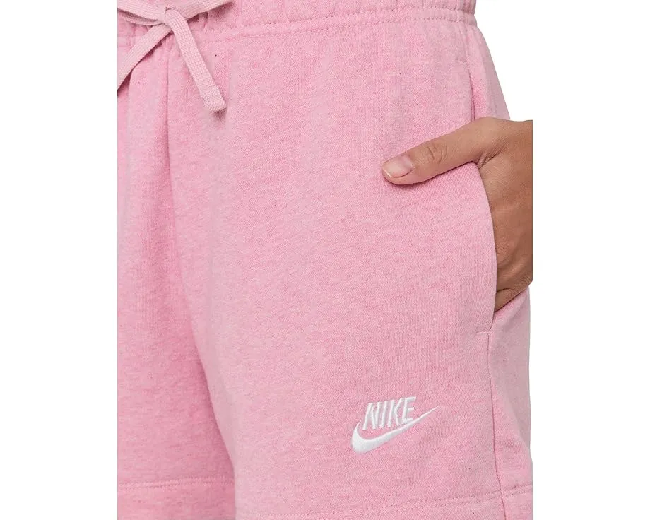 Nike Sportswear Club Fleece шорты с мид райзом и мягкой флисовой тканью