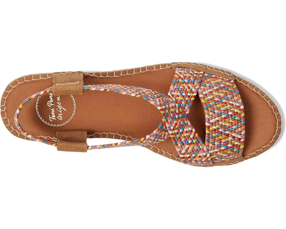 Сандалии Toni Pons Eliana с плетеными лямками и застежкой на липучке