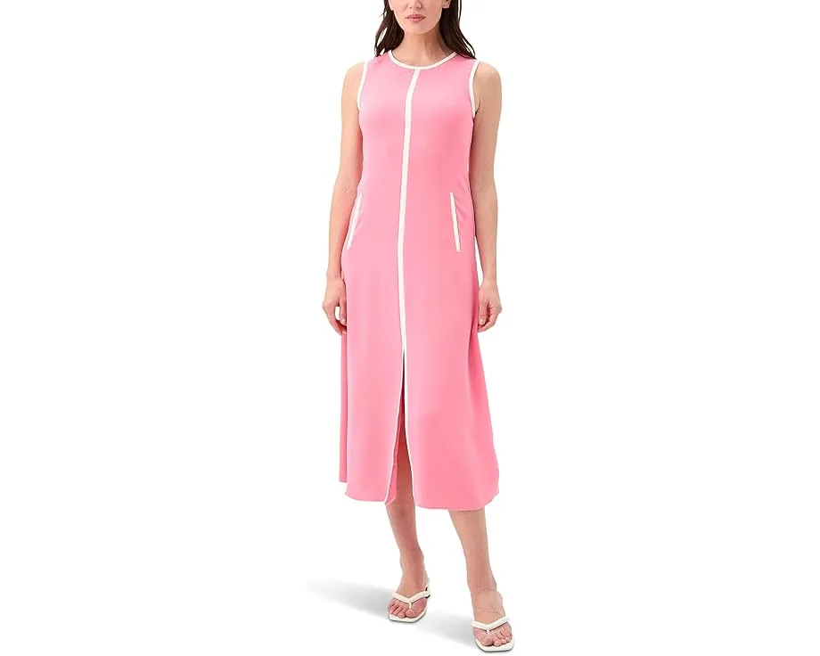 Trina Turk Платье миди Magnifique с карманами и контрастной отделкой