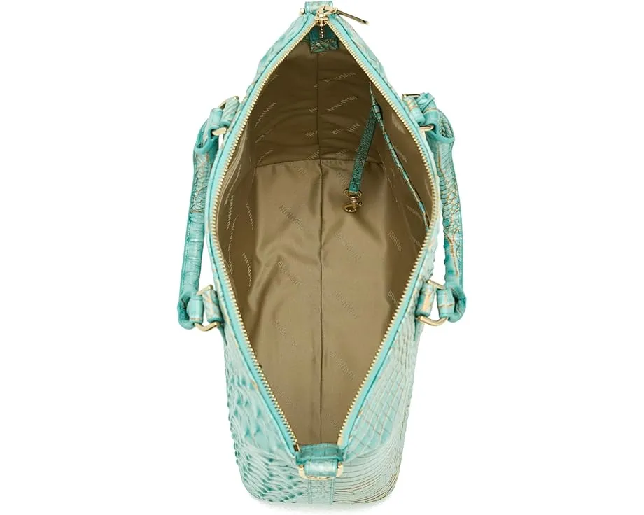 Большая сумка Brahmin Large Duxbury Satchel из текстурированной кожи со съемным ремнем