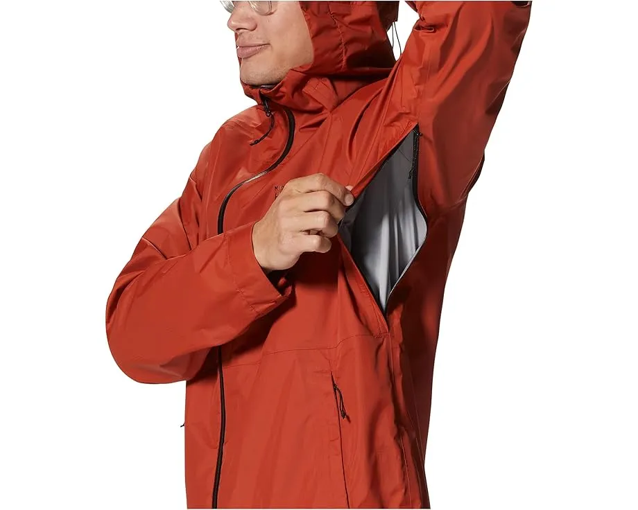 Mountain Hardwear Threshold куртка непромокаемая с вентиляцией под мышками и упаковываемая в карман