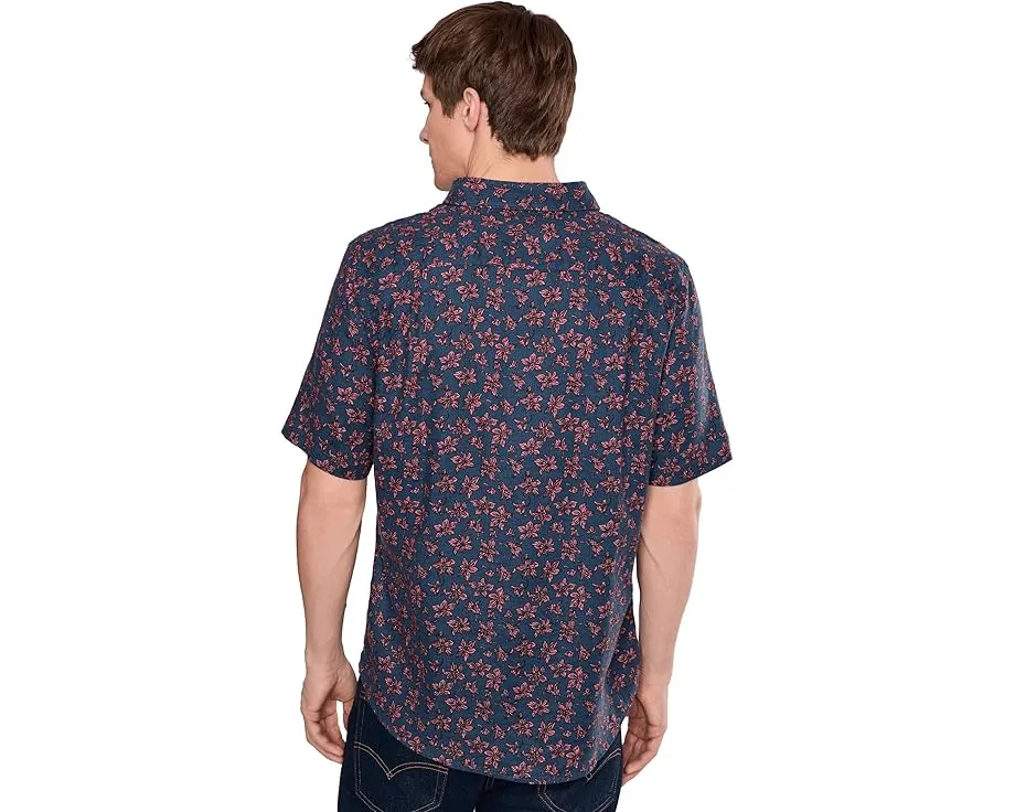 Рубашка Faherty Short Sleeve Breeze с принтом и расслабленным кроем