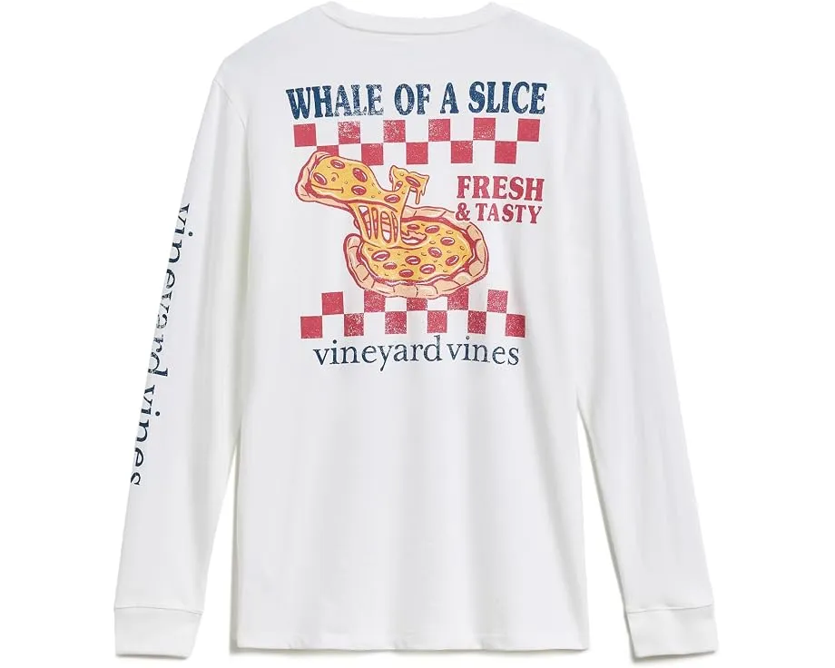 Футболка с китом и ломтиком арбуза долгий рукав Vineyard Vines