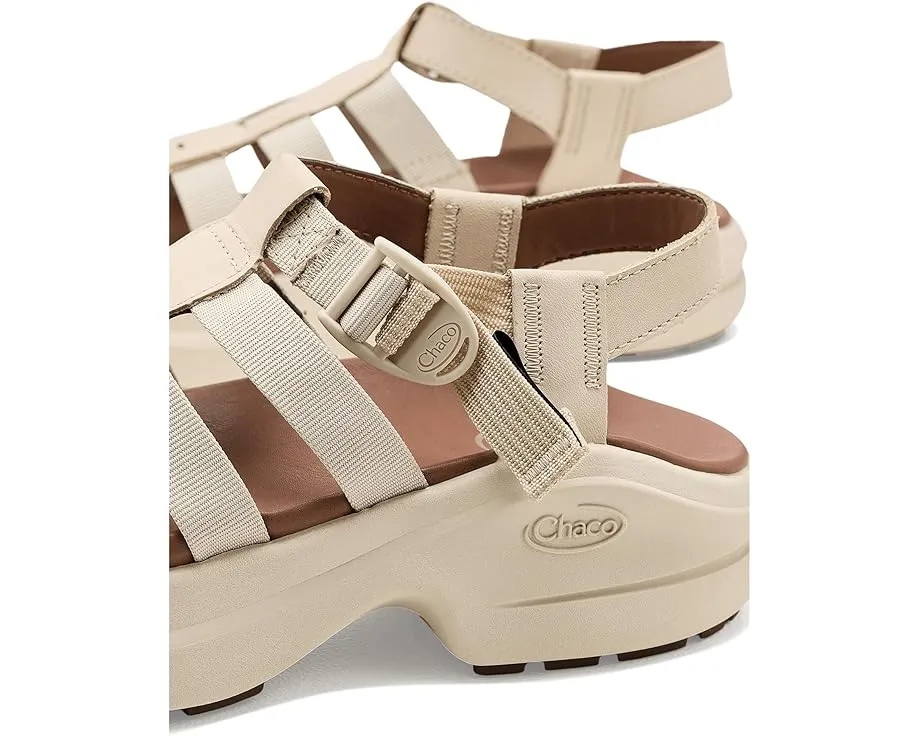 Сандалии Chaco Cushform Fisherman на платформе с кожаным верхом
