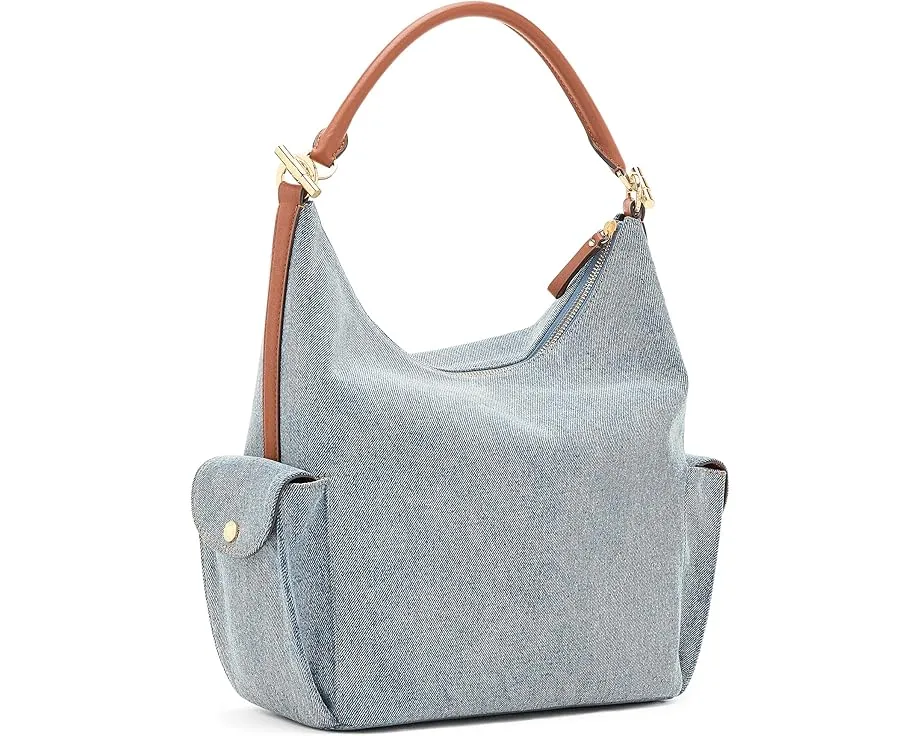 Большая плечевая сумка Lauren Ralph Lauren Blaike из состаренного денима