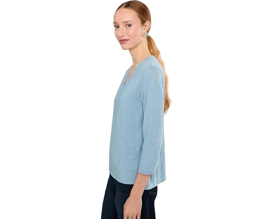 Футболка Mod-o-doc с широким V-образным вырезом и рукавами 3/4