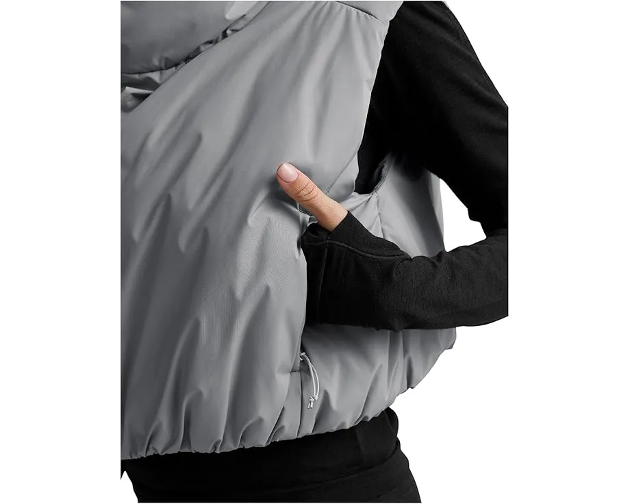 Пуховой жилет Beyond Yoga Warm Up Puffer оверсайз с высоким воротником