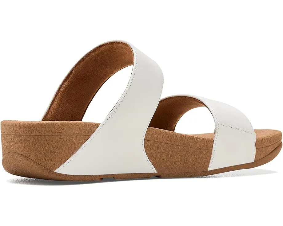 Сланцы FitFlop Lulu Leather с анатомической стелькой и клиновидным каблуком
