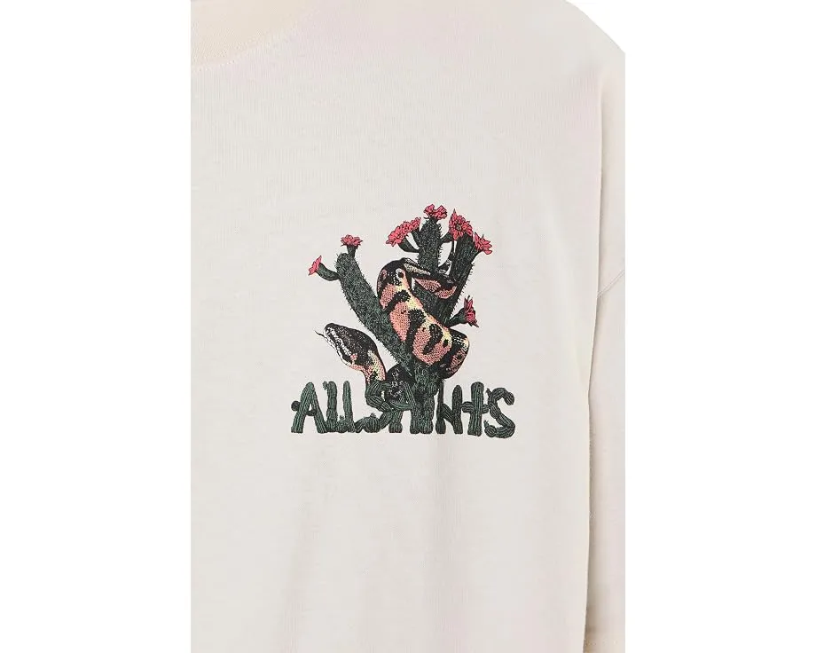 Футболка с коротким рукавом Cacti Short Sleeve Crew AllSaints с круглым вырезом