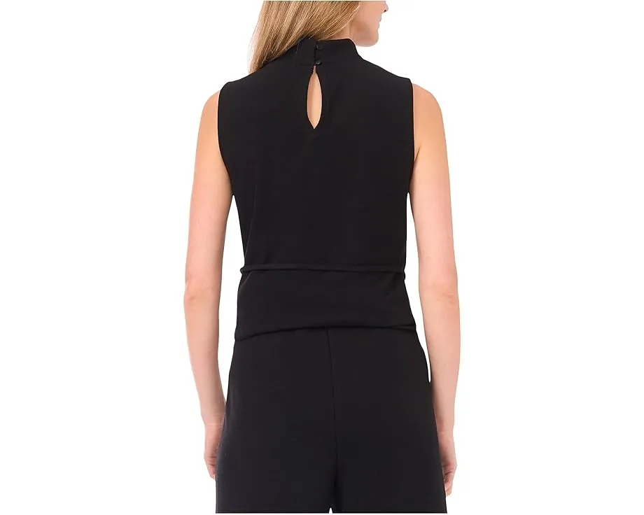 Топ без рукавов Vince Camuto с высоким воротником и завязкой
