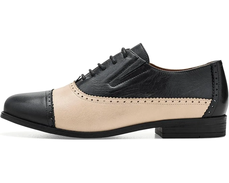 Туфли Miz Mooz Ina Flats с цветным блоком и шнуровкой на квадратном каблуке