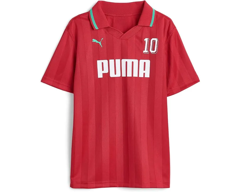 Puma Polo Showtime Pique с принтом Soccer 2026 для детей старшего возраста