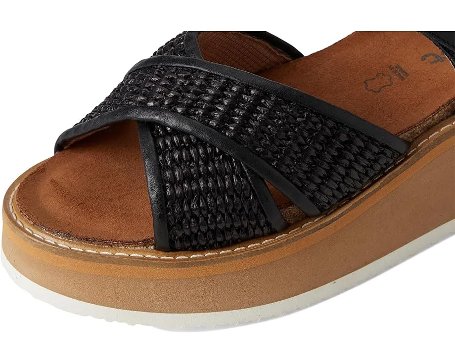 Сандалии Naot Pavlova на платформе с ремешками из рафии