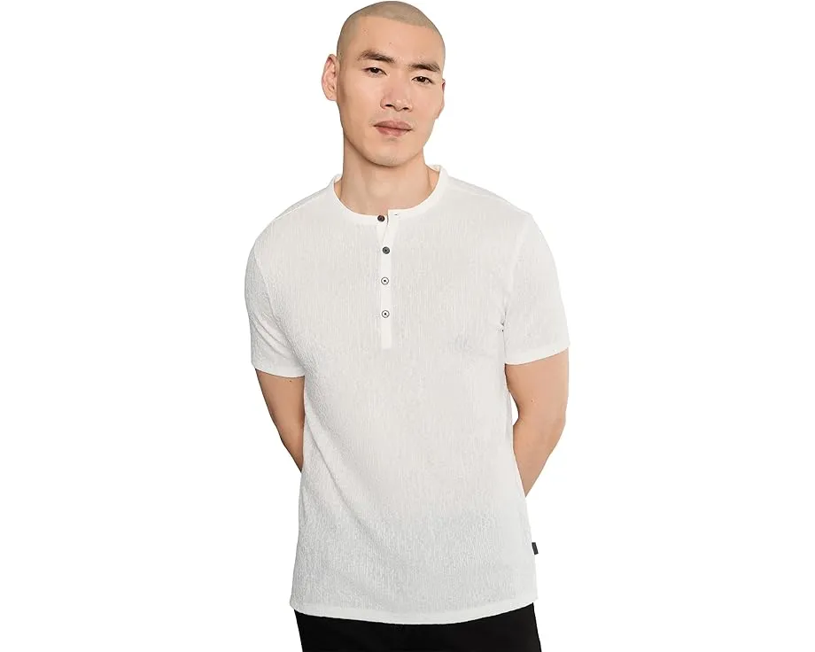 Футболка John Varvatos Egon Henley с планкой на четырех пуговицах