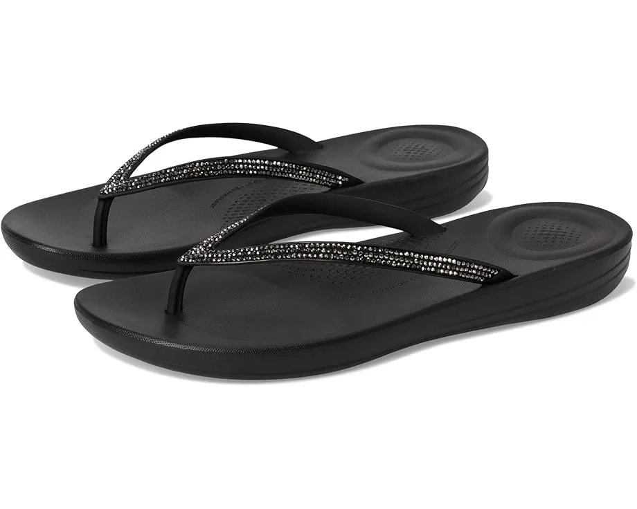 FitFlop шлепанцы Iqushion Sparkle с кристаллами и технологией амортизации