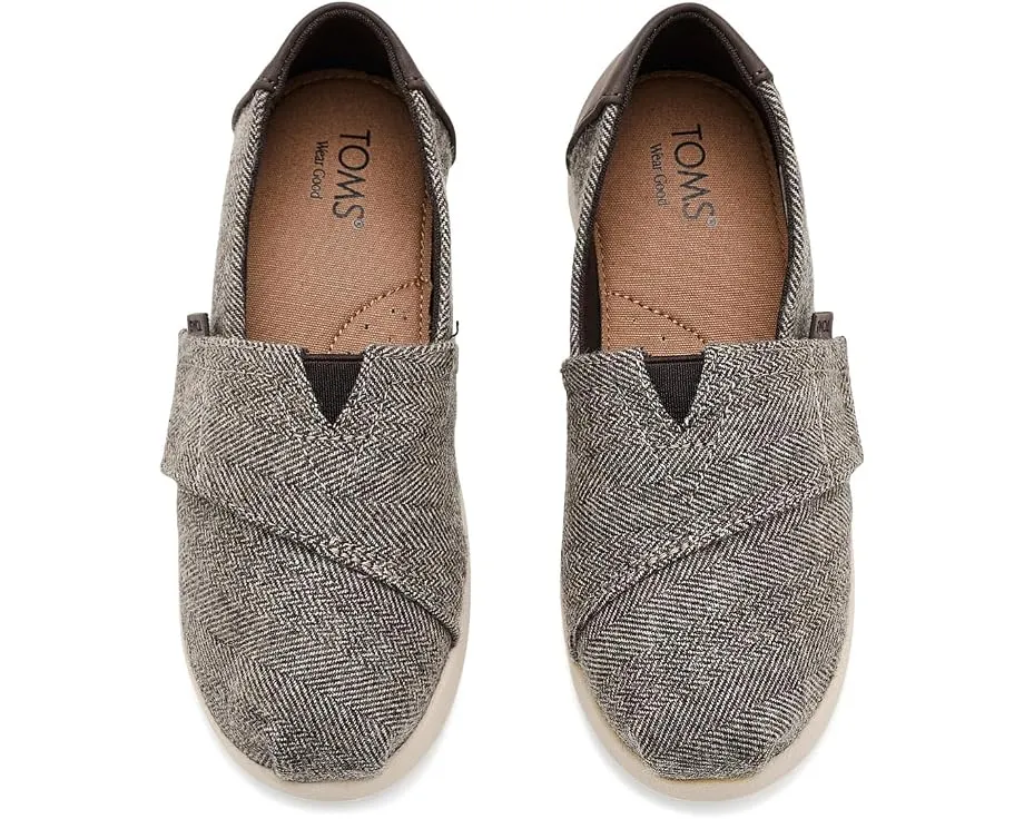 TOMS Alpargata для малышей с квадратным носком темно-коричневый