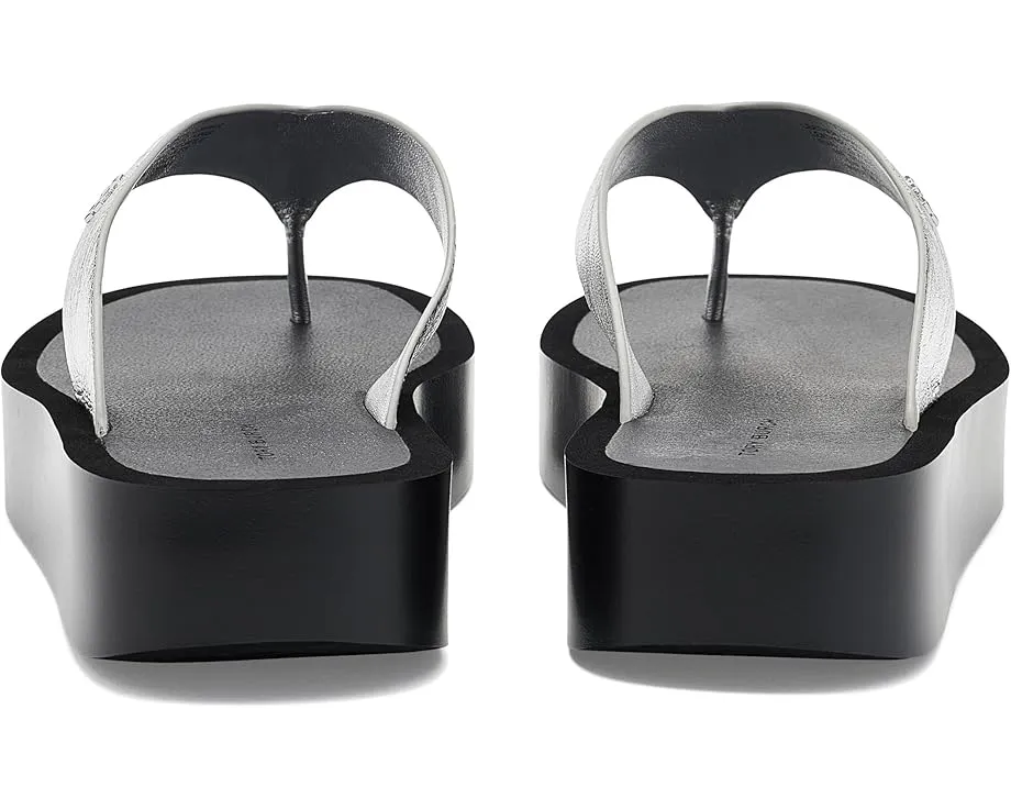 Кожаные шлепанцы Leather Platform Flip Flop от Tory Burch на платформе