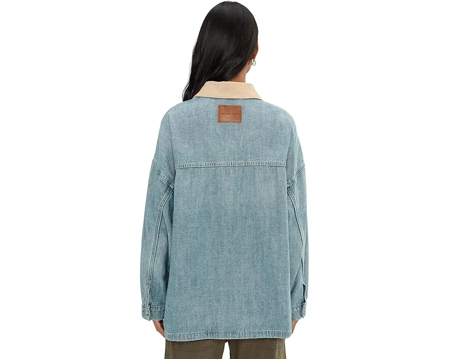 Джинсовая куртка Free People We The Free Lemon с контрастным воротником