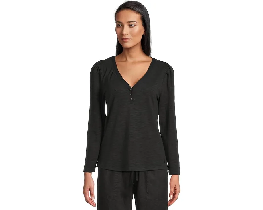 Топ Tommy Bahama Ashby Isles с буфами и планкой на пуговицах