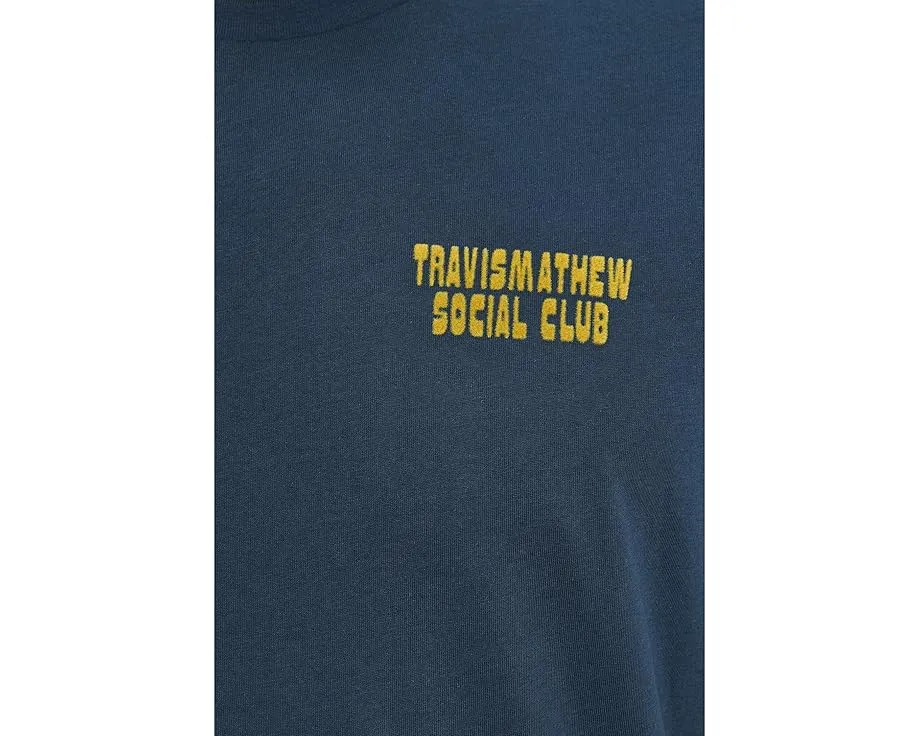 Футболка TravisMathew Club Dues с круглым вырезом и брендингом