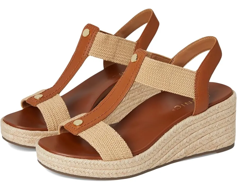 Босоножки VIONIC Calera на танкетке с кожаным верхом