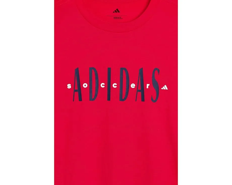 Футболка adidas Kids Adidas Soccer с принтом Lineage из мягкого хлопкового джерси