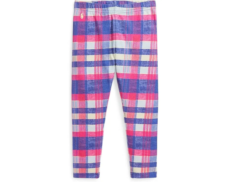 Леггинсы из стрейч-джерси в клетку Polo Ralph Lauren Kids для малышей